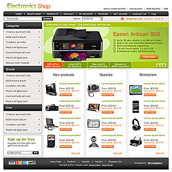 Magento Templates: Magento Templates Design for Electronic Shop